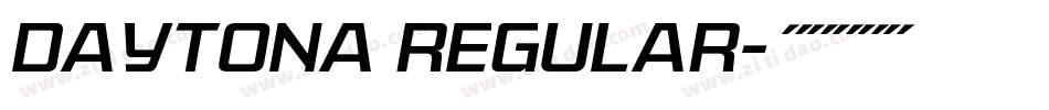 Daytona Regular字体转换